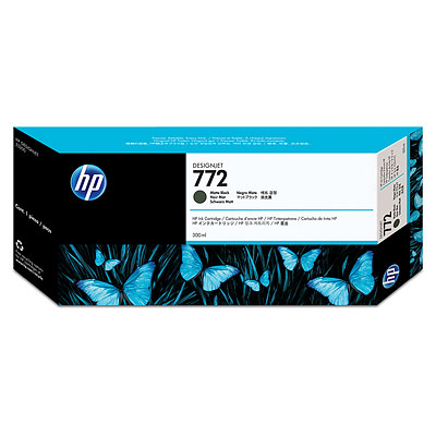 HP 772 300ML MATT BLK DESIGNJET INK CRTG
