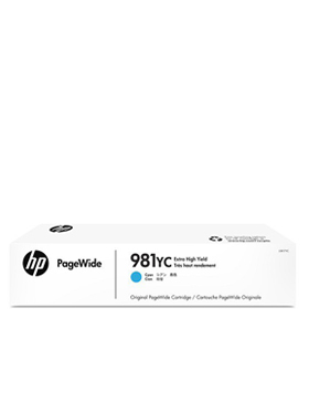 HP 981YC CYAN CONTRACT PAGEWIDE CRTG