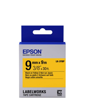 LK-3YBP-9MM BLACK ON YELLOW TAPE 