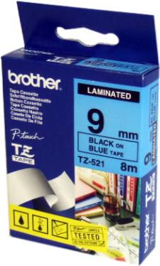 BROTHER LAMINATED TAPE 9 MM.FOR PT-1650/ 1830/2300   (BLACK/NAVY)