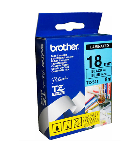 BROTHER 18 MM.TAPE FOR PT1280TH/1650/183 0/2300(BLACK/NAVY)