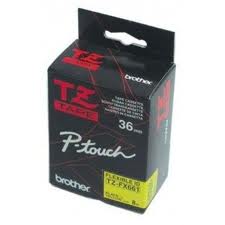 BROTHER LAMINATED TAPE 36MM.FOR PT9200DX /9500PC (BLACK/YELLOW)